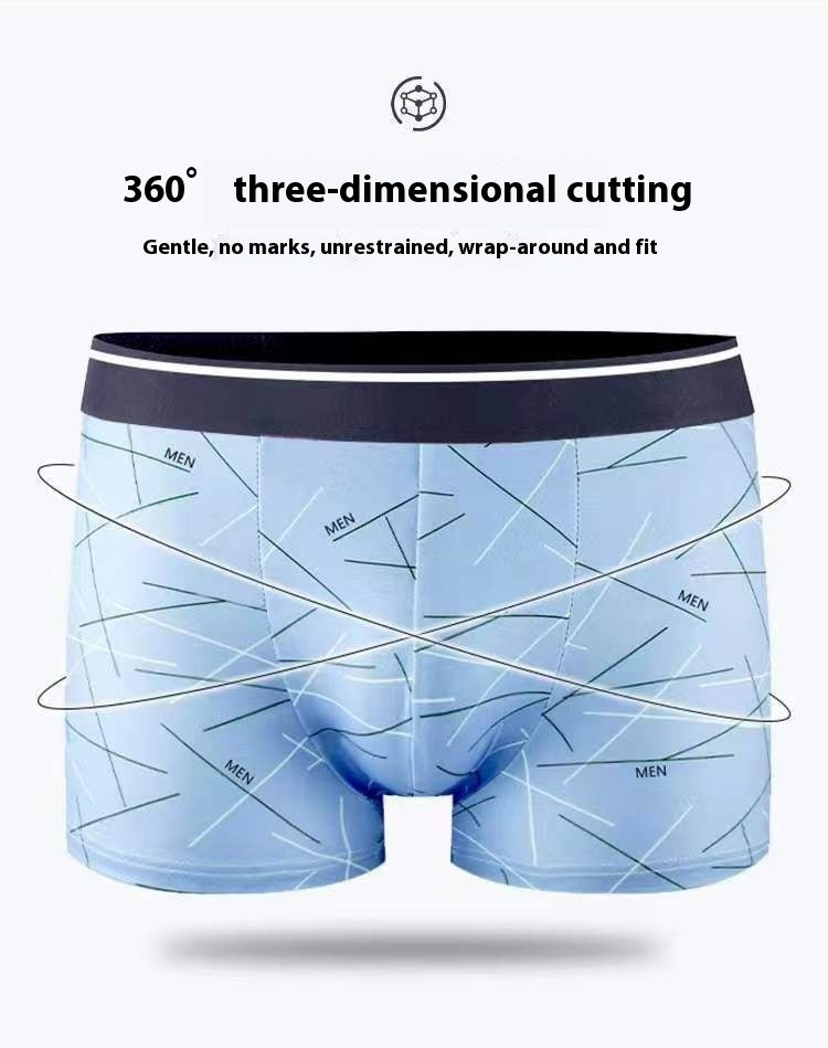 Men's Antibacterial Boxer Briefs 4-Pack - Premium Comfort Underwear