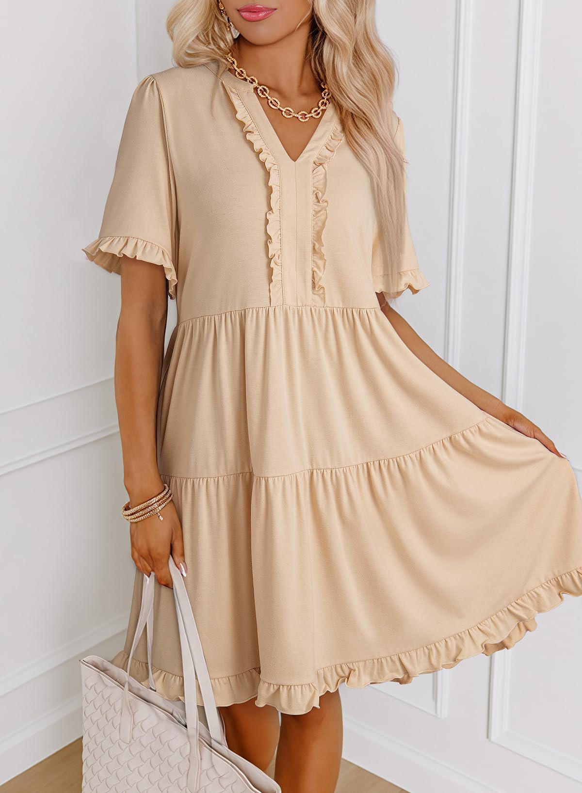 The Breezy V-Neck A-Line Dress — Summer Essential