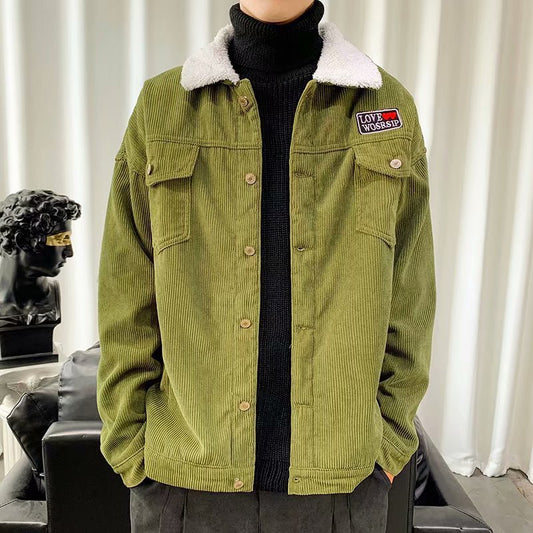 Autumn And Winter Corduroy Workwear Jacket