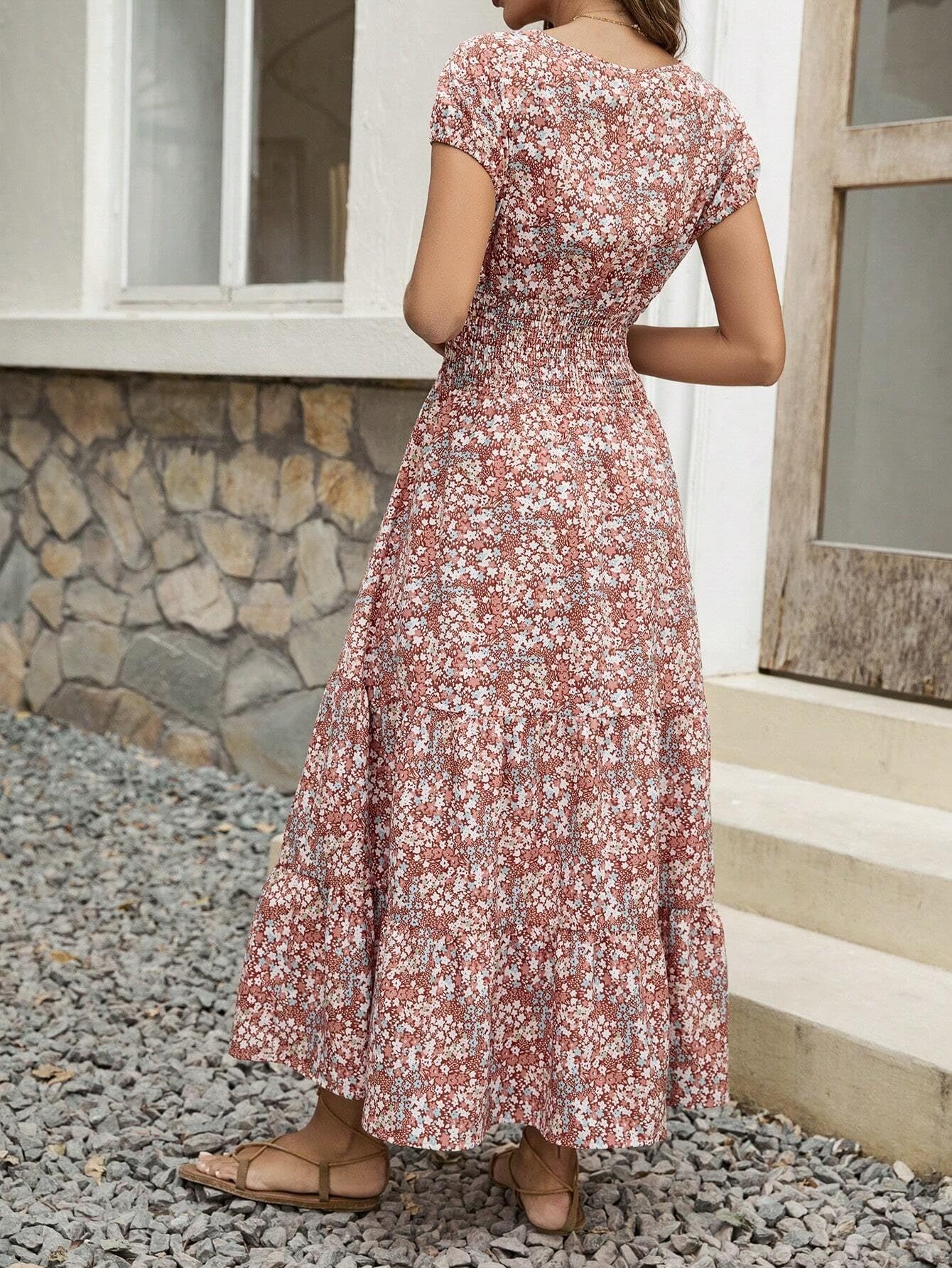 The Blossom Chic Floral Midi Dress