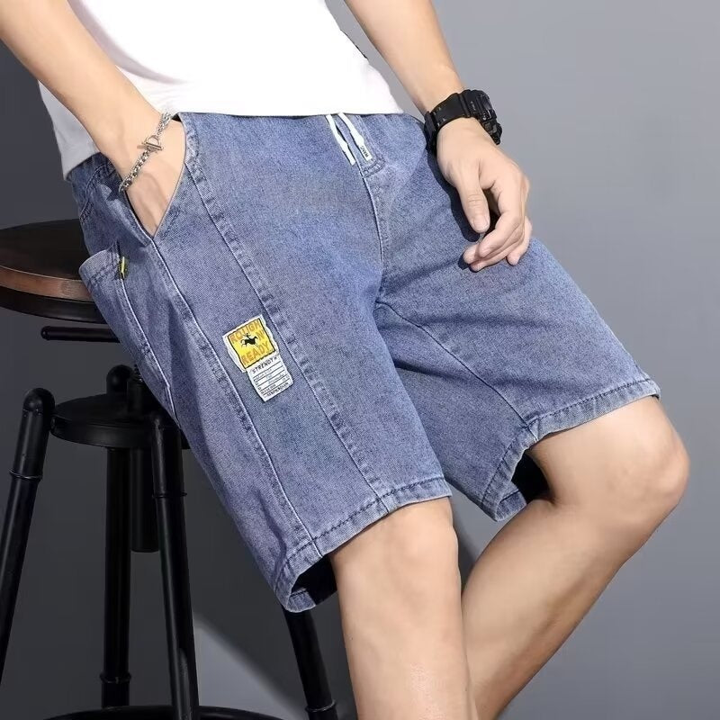 Summer Thin Cropped Denim Shorts