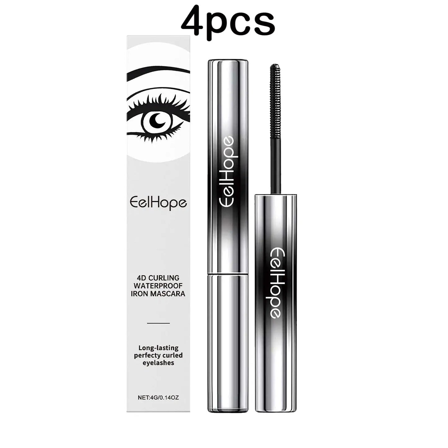 Eelhope 4g Eyelash Lengthening Mascara 4d Curly Thicken Eye Lash Long Lasting Makeup Waterproof Fast Dry Black Curling Mascara