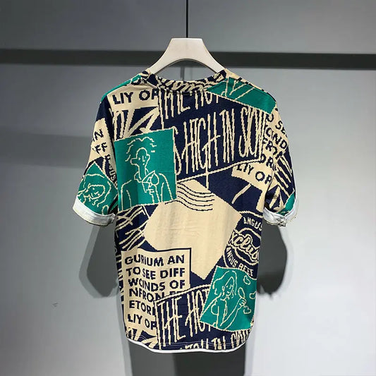 GEOMETRIC CONTRAST/ summer Tee