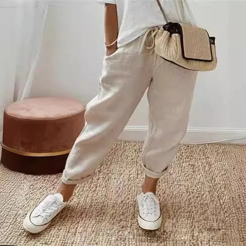 Women’s Casual Striped Ankle Pants