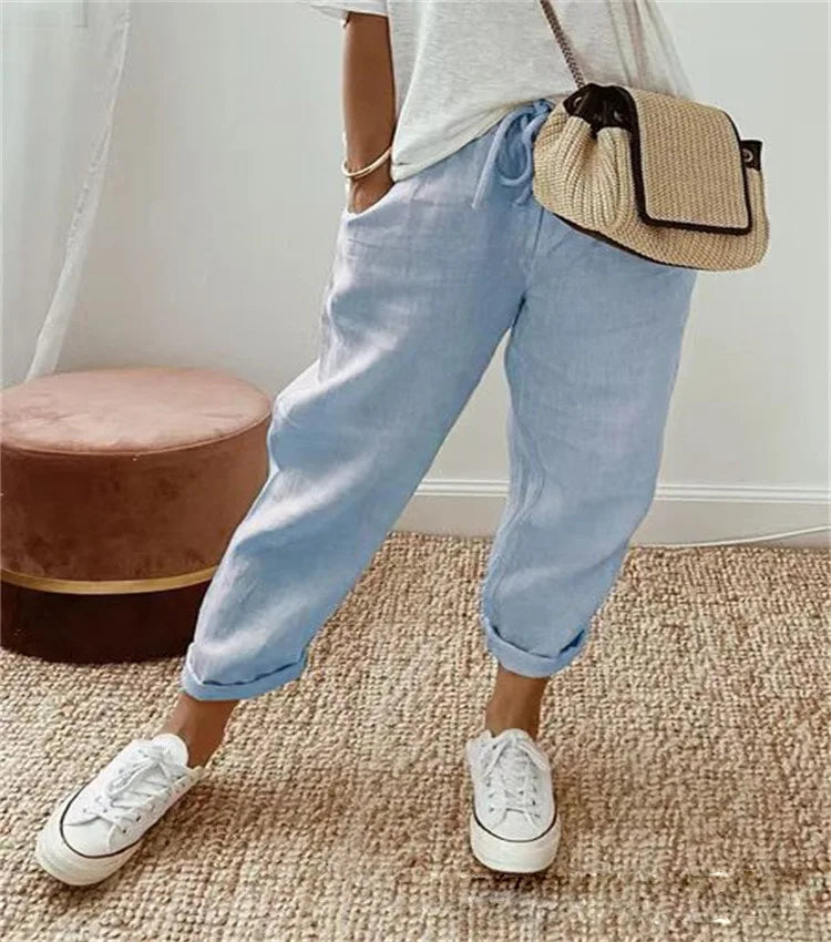Women’s Casual Striped Ankle Pants