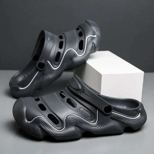 2025 Men Shoes Slippers Men Garden Flat Sandals Platform Sandals Man Summer Sandals Male Sneakers Outdoor Flip Flops Home Clogs