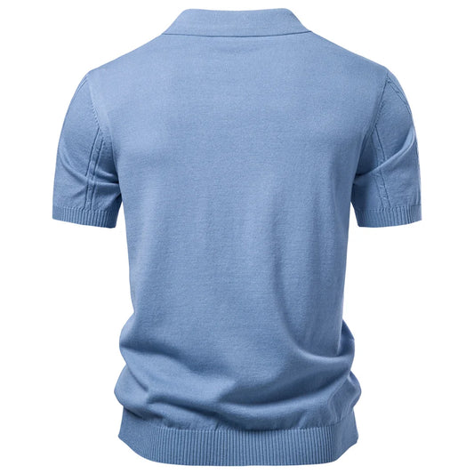 Riviera Knit Polo – Premium Summer Essential
