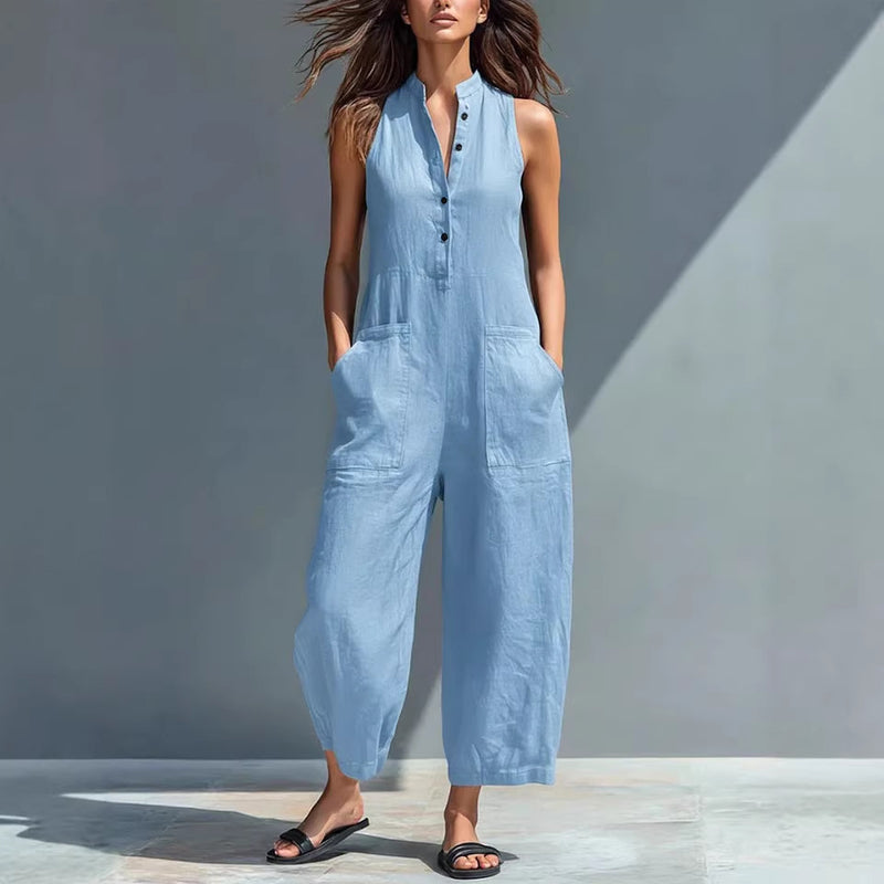 Selene | Elegant Sleeveless Jumpsuit
