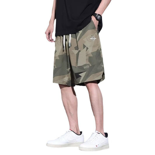 "Men's Quick-Dry Camo Workwear Shorts"