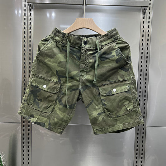 "Men's Loose Fit Camo Cargo Shorts"