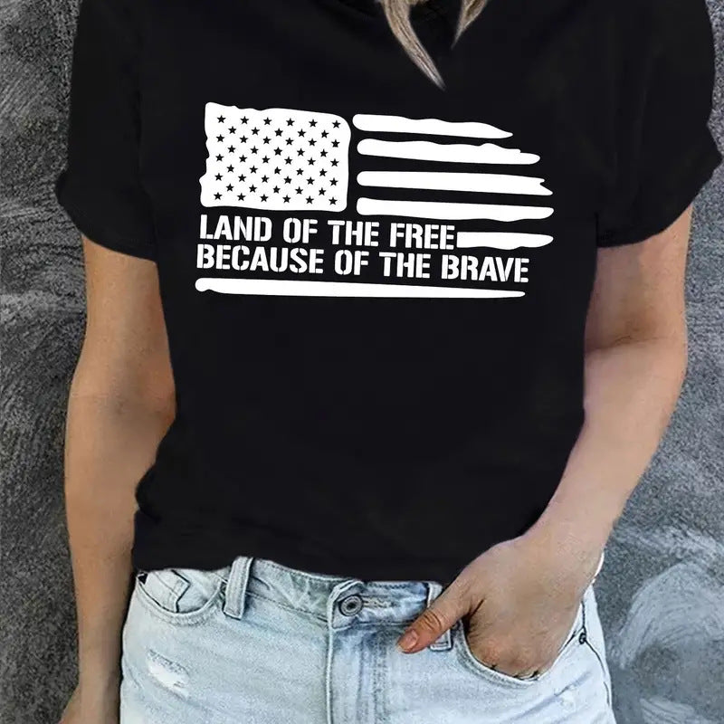 Memorial Day Flag Print Tee — Summer Essential