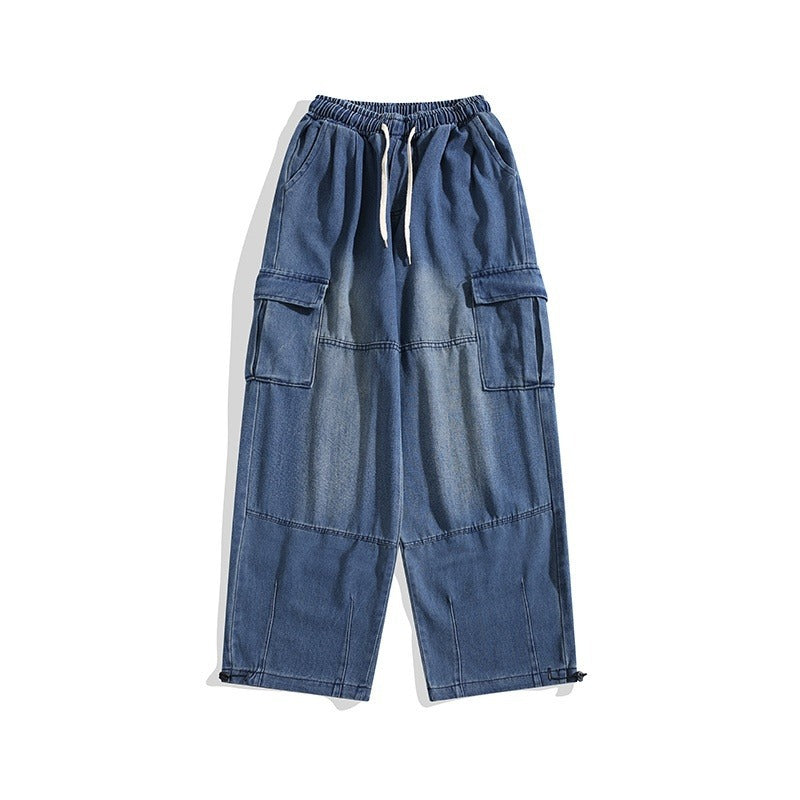 Men's Retro Denim Overalls
