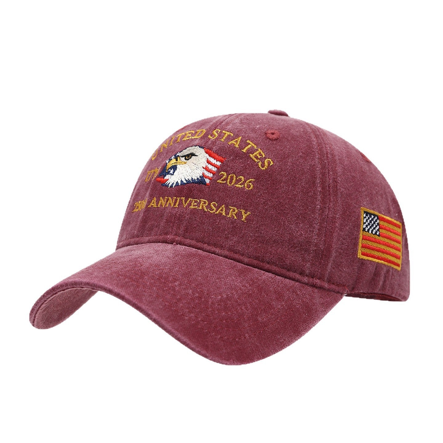 USA 250th Anniversary Cap — Washed-Print Hat