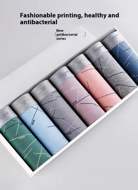 Men's Antibacterial Boxer Briefs 4-Pack - Premium Comfort Underwear