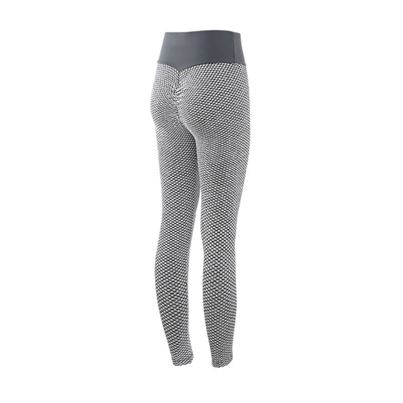 Plaid High-Waist Yoga Leggings