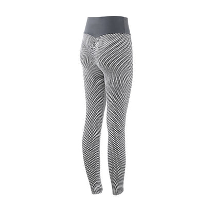 Plaid High-Waist Yoga Leggings