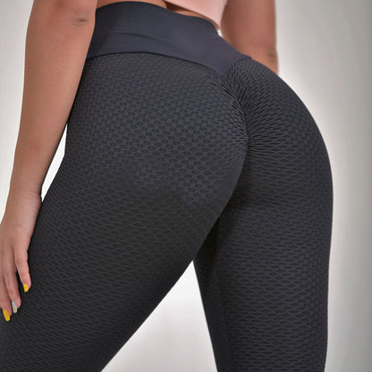 Plaid High-Waist Yoga Leggings