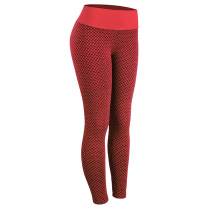 Plaid High-Waist Yoga Leggings