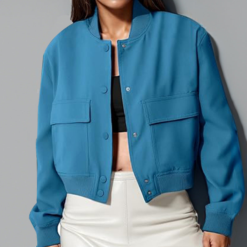 Stand Collar Utility Jacket