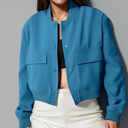 Stand Collar Utility Jacket