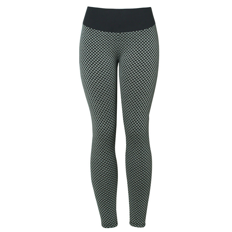 Plaid High-Waist Yoga Leggings