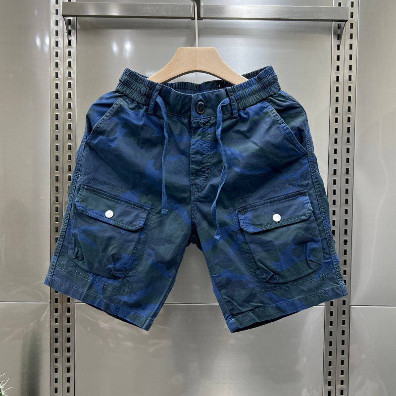 "Men's Loose Fit Camo Cargo Shorts"