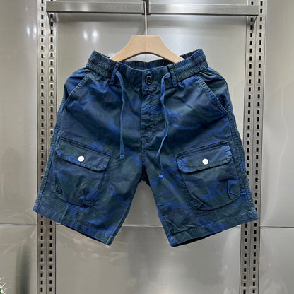 "Men's Loose Fit Camo Cargo Shorts"