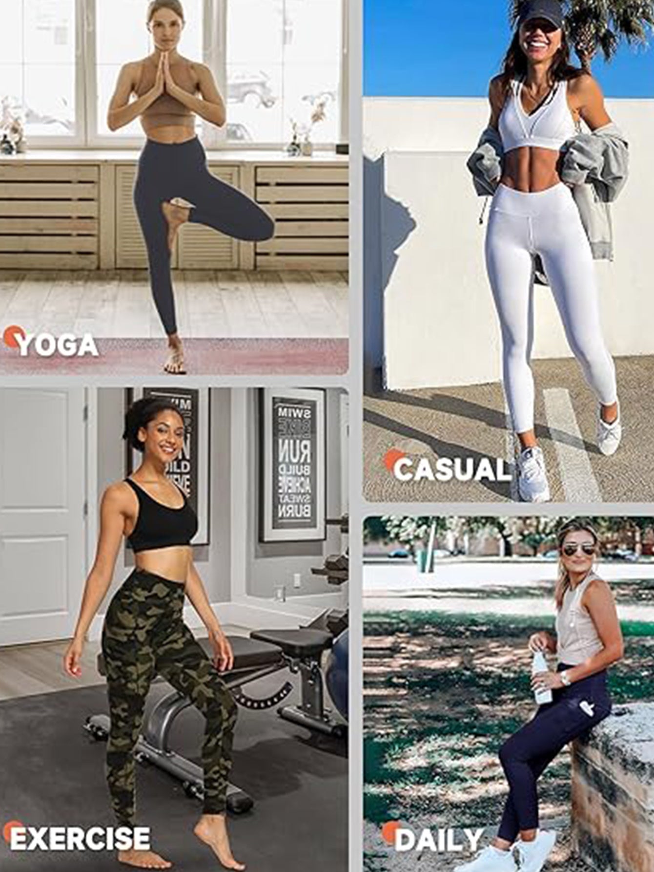 Leggings - Cropped High-waisted Printed Army Green Camouflage