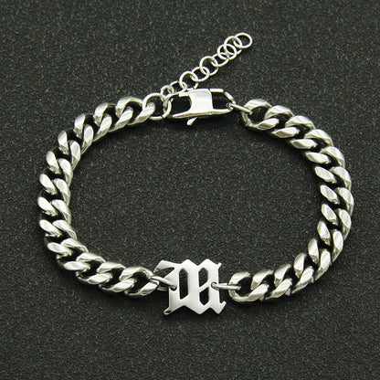 Titanium Steel Cuban Link Chain Bracelet – Men & Women