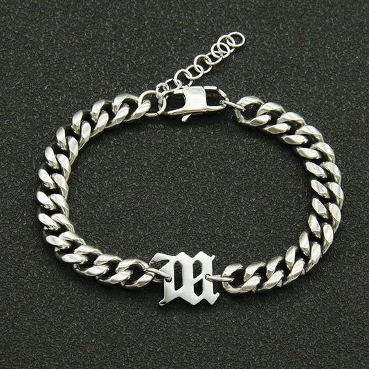 Titanium Steel Cuban Link Chain Bracelet – Men & Women
