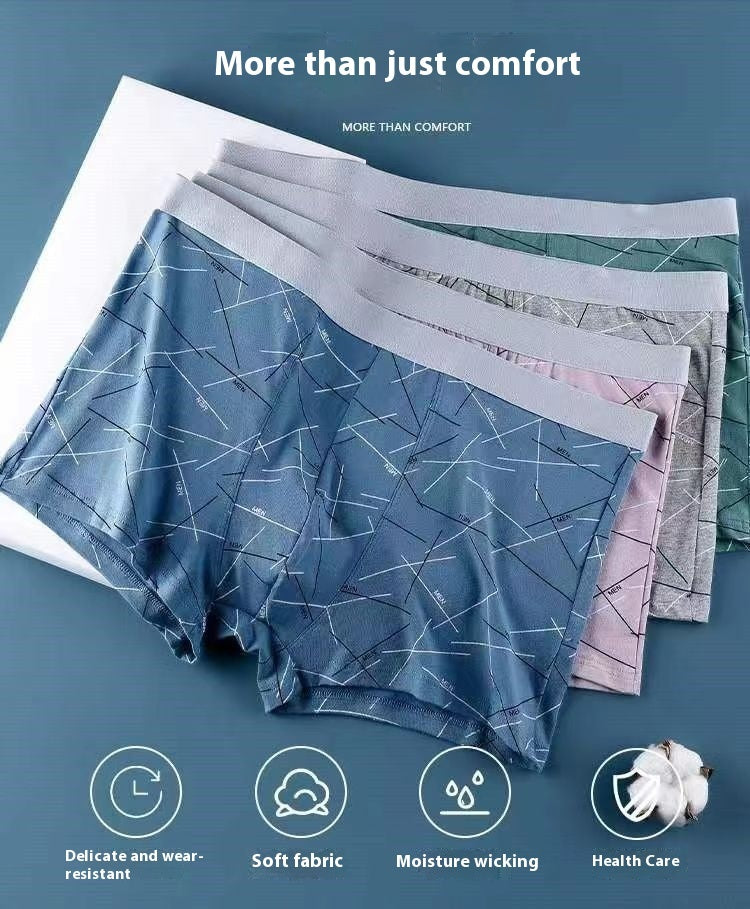 Men's Antibacterial Boxer Briefs 4-Pack - Premium Comfort Underwear