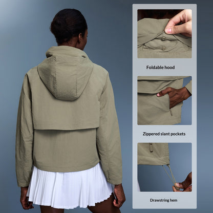 Women's Water-Resistant Hooded Outdoor Jacket
