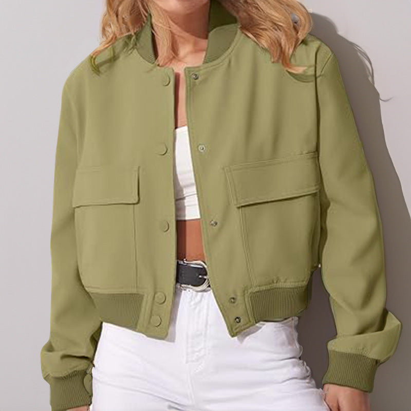 Stand Collar Utility Jacket