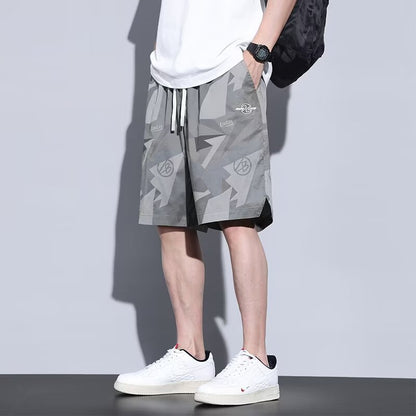 "Men's Quick-Dry Camo Workwear Shorts"