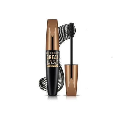 5D Waterproof Black Mascara Silk Fiber Eyelash Extension For Length & Volume