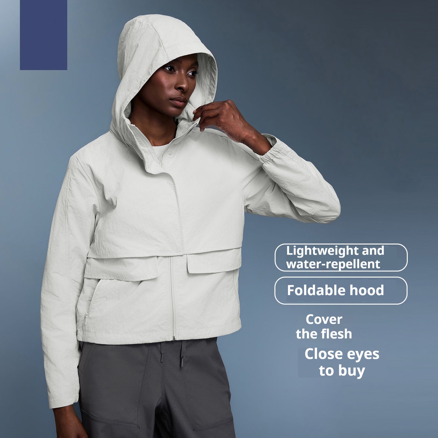 Women's Water-Resistant Hooded Outdoor Jacket