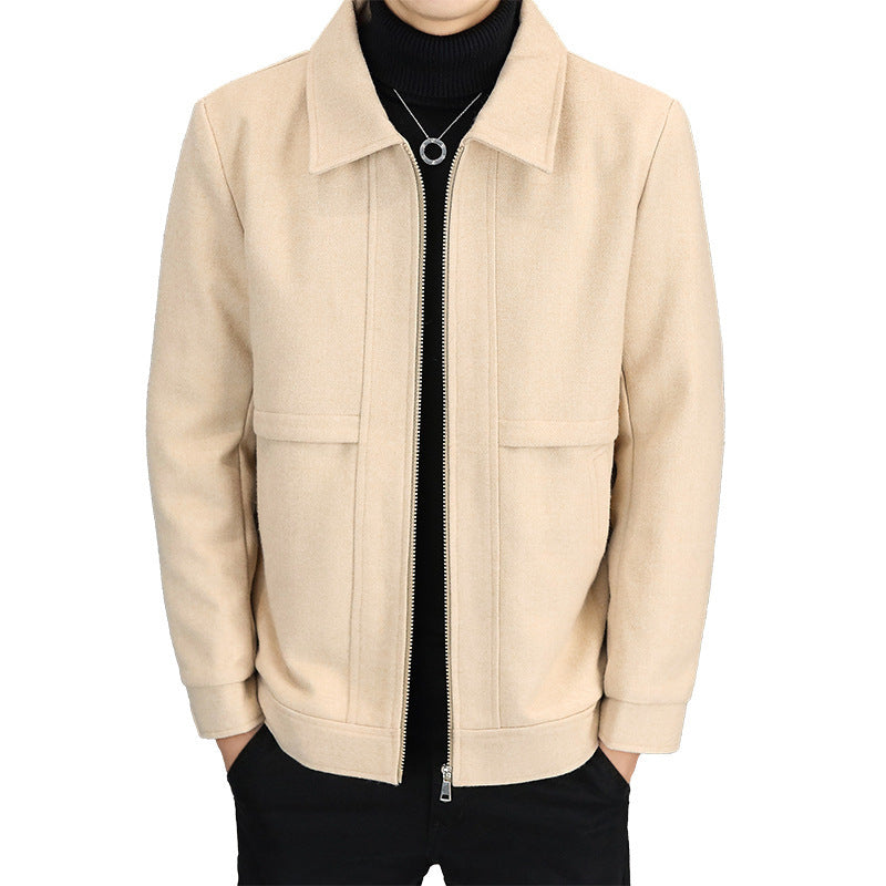 : Men's Casual Polo Collar Jacket