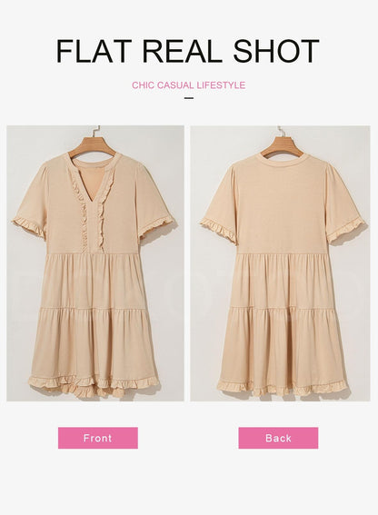 The Breezy V-Neck A-Line Dress — Summer Essential