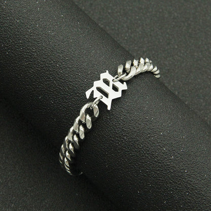 Titanium Steel Cuban Link Chain Bracelet – Men & Women