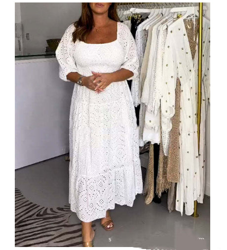 Casual Loose Ruffled Vest Dress