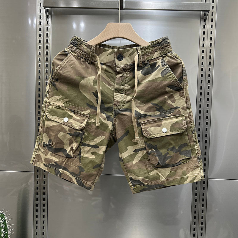 "Men's Loose Fit Camo Cargo Shorts"