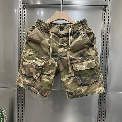 "Men's Loose Fit Camo Cargo Shorts"