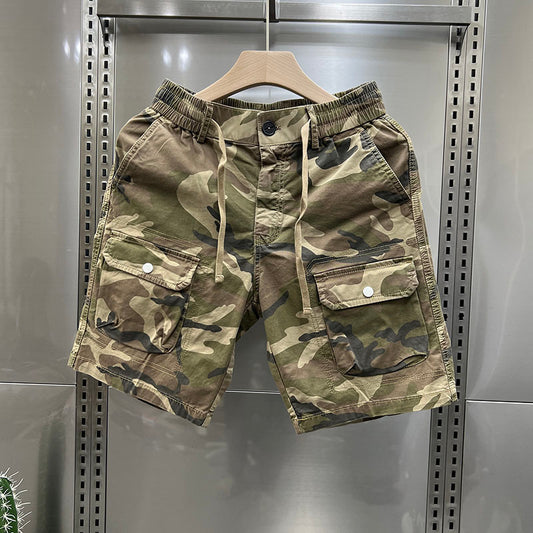 "Men's Loose Fit Camo Cargo Shorts"
