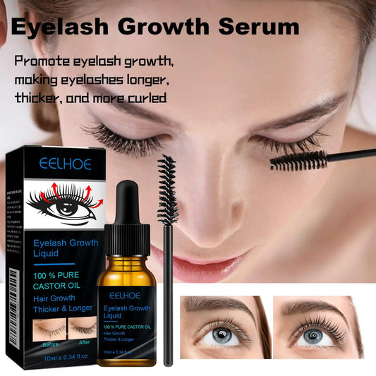 Eyelash Growth Serum Shiny Mascara Castor Oil Lash & Brow Enhancer