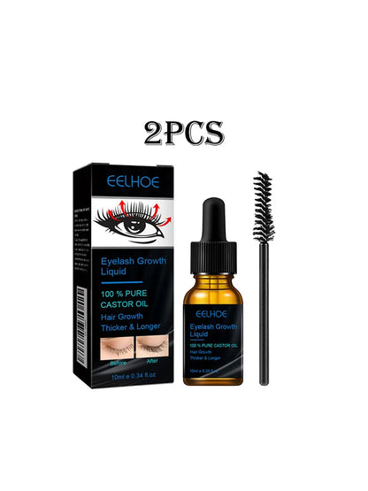 Eyelash Growth Serum Shiny Mascara Castor Oil Lash & Brow Enhancer