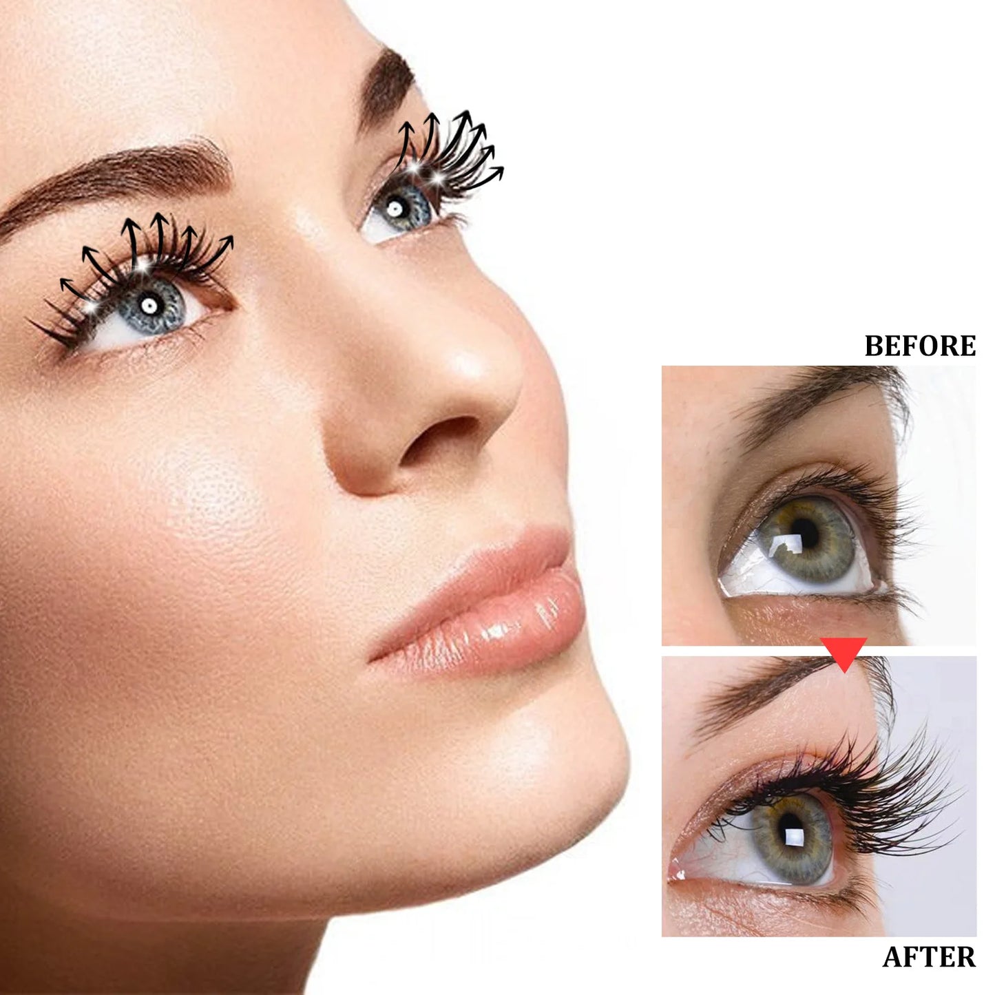 Eyelash Growth Serum Shiny Mascara Castor Oil Lash & Brow Enhancer