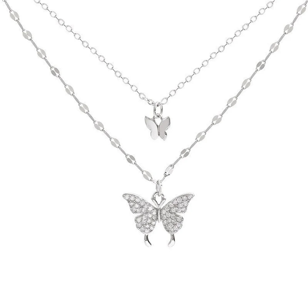 Shiny Butterfly Necklace