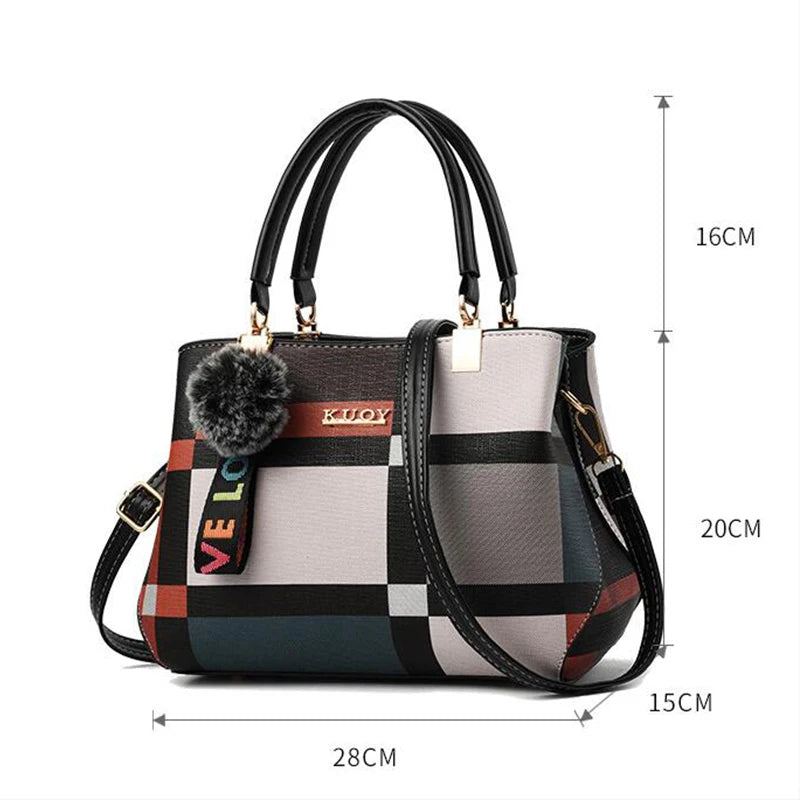 Elegant Designer PU Leather Crossbody Handbag