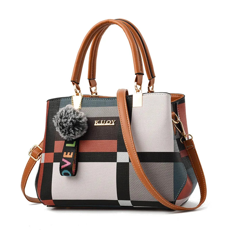 Elegant Designer PU Leather Crossbody Handbag