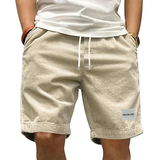 "Men's Retro Corduroy Summer Shorts"